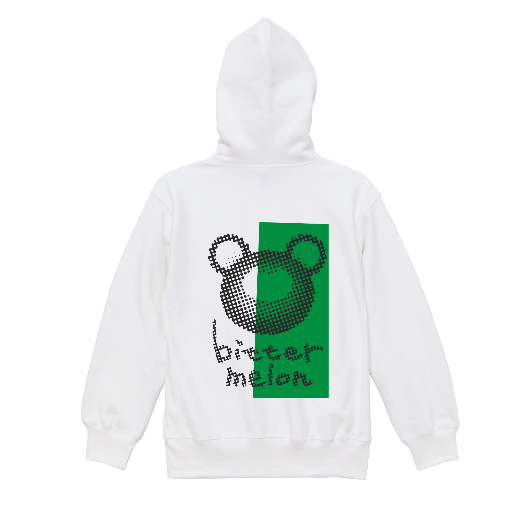 BMフーディー21AW002ホワイト – bitter melon ONLINE STORE