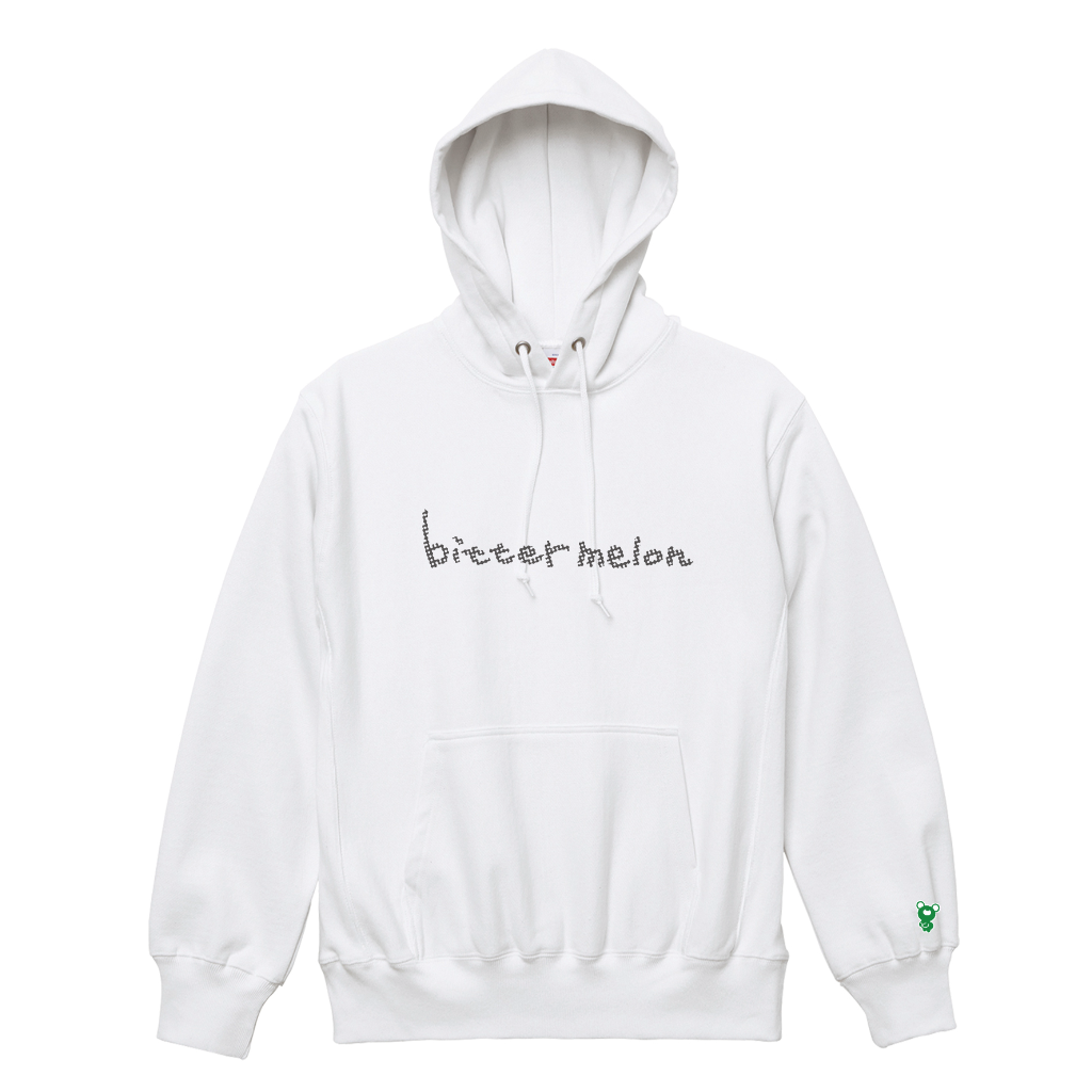 BMフーディー21AW002ホワイト – bitter melon ONLINE STORE