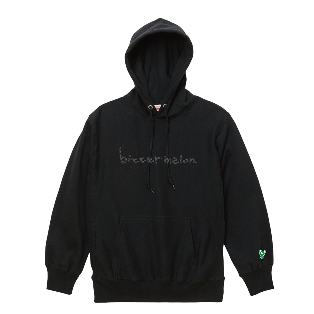 MOBB モブ ブラック パーカー フーディ プルオーバー 刺繍MoBB