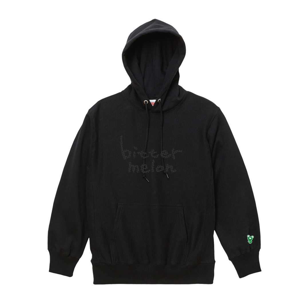 BMフーディー21AW003ブラック – bitter melon ONLINE STORE