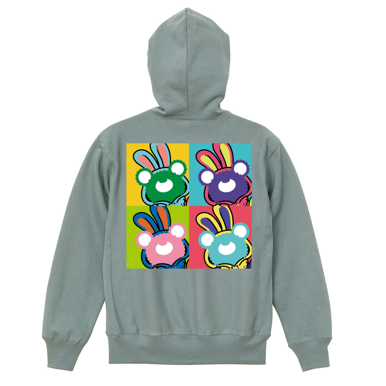 BMフーディーRABBITスモーキーグリーン – bitter melon ONLINE STORE