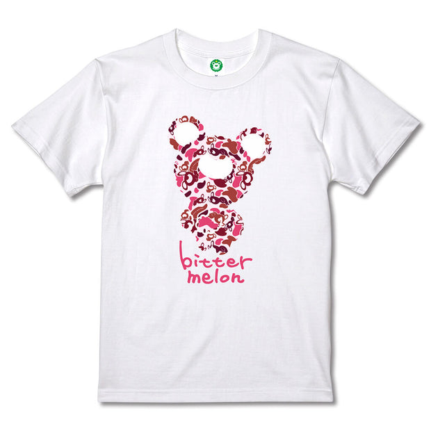 kids t-shirts 007(camoufla pink×white)